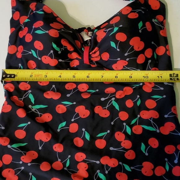 Glam Swimwear women's S oneiece 🍒 cherry design vintage style Swimwear - Picture 8 of 9